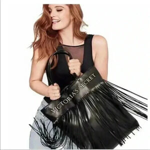 Victoria’s Secret Faux Leather Fringe Tote Bag